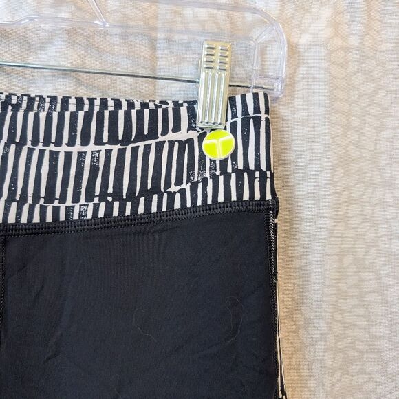 Trina Turk Recreation Leggings Black/Lime Small - Picture 4 of 6